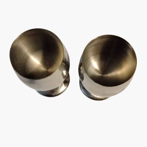 Stainless Steel Wine Goblets 8 oz lot 2 - Picture 4 of 11